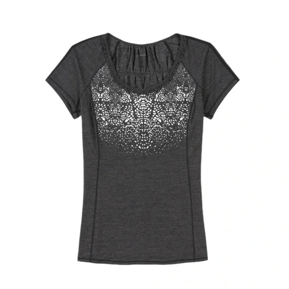 Lululemon Run Wild Short Sleeve Reflective Athletic Shirt Black Gray Size 4 - Picture 3 of 12